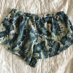 Tropical Print Urban Outfitters Shorts